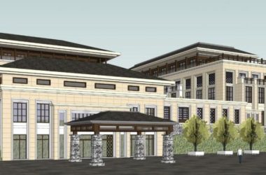 SketchUp Multi-Story Eco-Friendly Resort Hotel and Clubhouse in Contemporary Chinese Style-BIM WORLD