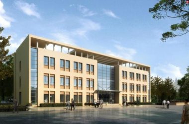 Modern Multi-Story Office Building Model in SketchUp-BIM WORLD