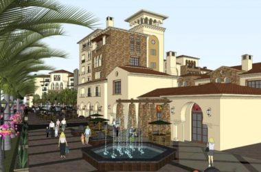 SketchUp Business Model: Multi-Story Tuscan-Style Streetfront Commercial Building-BIM WORLD