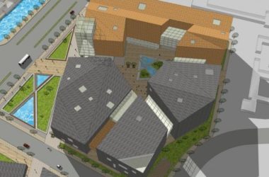 SketchUp Business Model: Modern Multi-Story Commercial Street Design-BIM WORLD