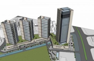 SketchUp Complex Model: Modern High-Rise Commercial, Hotel, Office, Residential, and Podium Design-BIM WORLD