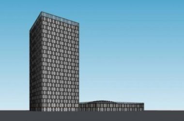 Modern High-Rise Office and Hotel Building SketchUp Model-BIM WORLD