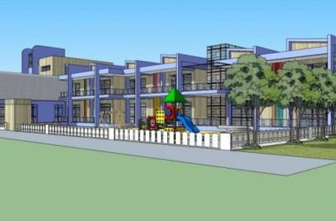 Modern Multi-Story Kindergarten and School Model with Playground in SketchUp-BIM WORLD