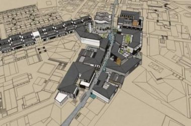 SketchUp Business Model: Multi-Story Commercial Street in Modern Chinese Style-BIM WORLD