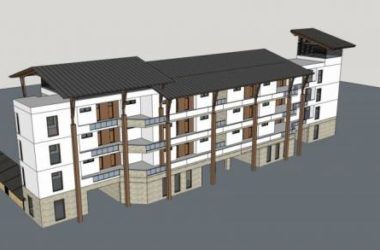 SketchUp Multi-Story Residential Building: Southeast Asian Architectural Design-BIM WORLD