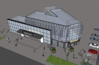 SketchUp Business Model: Multi-Story Leisure Club with Modern Facade and Corner Commercial Space-BIM WORLD