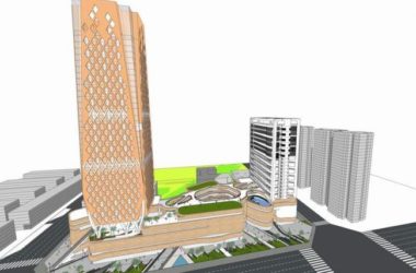 SketchUp Complex Model: Modern High-Rise Office and Commercial Building-BIM WORLD