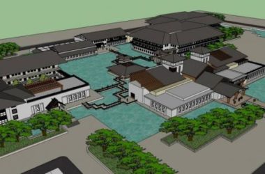 SketchUp Multi-Story Hotel Model Featuring Traditional Chinese Architecture-BIM WORLD
