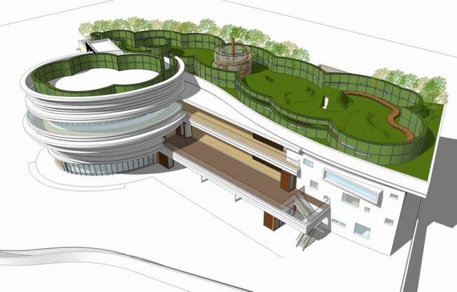 Zizhu Kindergarten: Modern Multi-Story School Model in SketchUp