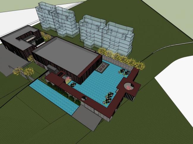 Modern Multi-Story Commercial Sales Office Business Model in SketchUp