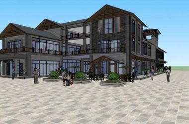 SketchUp Business Model: Multi-Story Commercial Street with Chinese Architectural Style-BIM WORLD