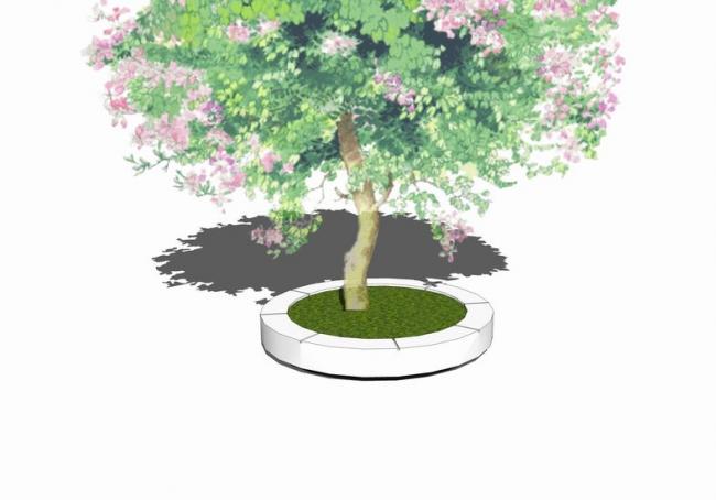 SketchUp Material Models: Trees, Pools, Stools, and Landscape Textures