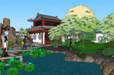 SketchUp Landscape Design: Traditional Chinese Garden Model-BIM WORLD