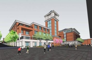 European-Style Multi-Story Middle School Teaching Building Model in SketchUp-BIM WORLD