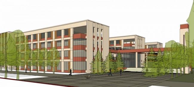 Modern Multi-Story Elementary and Kindergarten School Design | Educational Architecture in SketchUp