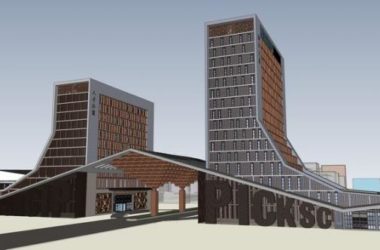 SketchUp Residential Model: Modern Multi-Story High-Rise Mixed-Use Apartment Building-BIM WORLD