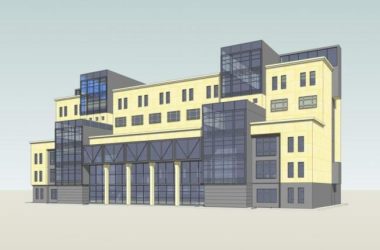 Sketchu Industrial Building: Modern Multi-Story Factory and Office Space-BIM WORLD