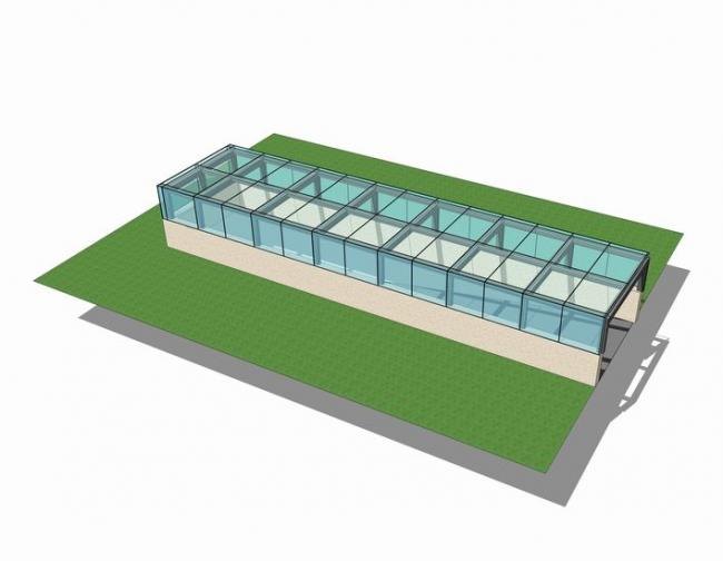 SketchUp Material Model: Modern Underground Garage Entrance and Exit Components