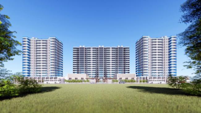 Modern High-Rise Residential Complex | SketchUp Model of Contemporary Apartment Building