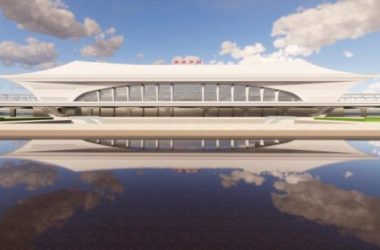 SketchUp Design: Multi-Story Bus Station and Modern Station Road Bridge-BIM WORLD
