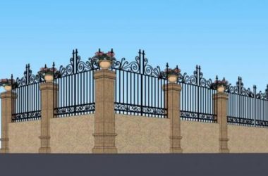 SketchUp Material Models: European Classical Wall and Fence Components-BIM WORLD