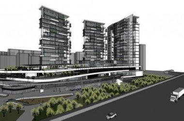 Modern High-Rise Commercial Office Building SketchUp Model-BIM WORLD