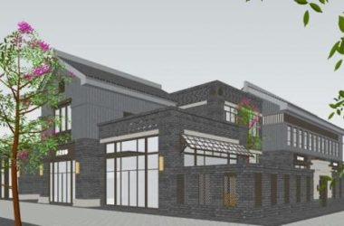 SketchUp Business Model: Lotus Mansion - Commercial Architecture Blending Republican and New Chinese Styles-BIM WORLD