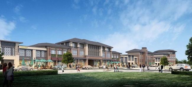 SketchUp Business Model: Renovation of Huangli Old Street into a Multi-Story European Neoclassical Commercial Hub