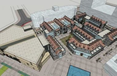 SketchUp Business Model: Multi-Story Commercial Street in Shanghai Style for Greenland Changchun Gourmet Project with Modern Chinese Design-BIM WORLD