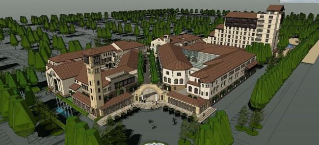 SketchUp Business Models: Mediterranean, Spanish, Multi-Story Community, and Classical Styles