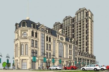 SketchUp Model: French Classical High-Rise Residential with Ground-Floor Commercial Space-BIM WORLD
