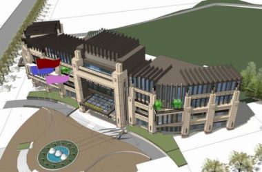 SketchUp Business Model: Multi-Story Corner Sales Office with European and French Classical Design-BIM WORLD
