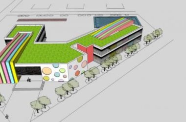 Modern Multi-Story School and Kindergarten Model in SketchUp-BIM WORLD
