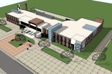 Modern Multi-Story Industrial Office Building Model in SketchUp-BIM WORLD