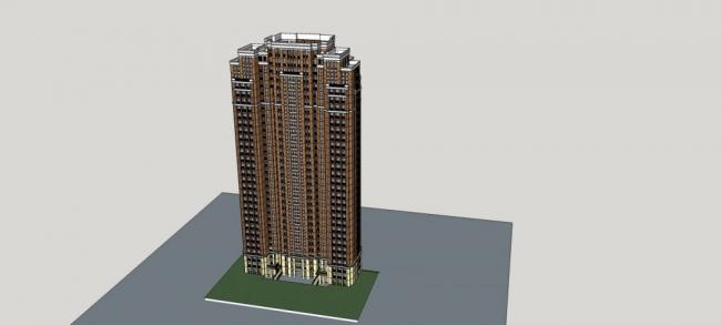 SketchUp Residential Models: High-Rise and Simplified European-Style Buildings