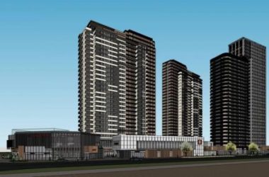 Modern High-Rise Residential Building with Ground Floor Commercial Space in SketchUp-BIM WORLD