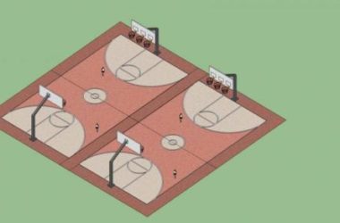 SketchUp Material Models for Basketball Courts and Sports Components-BIM WORLD