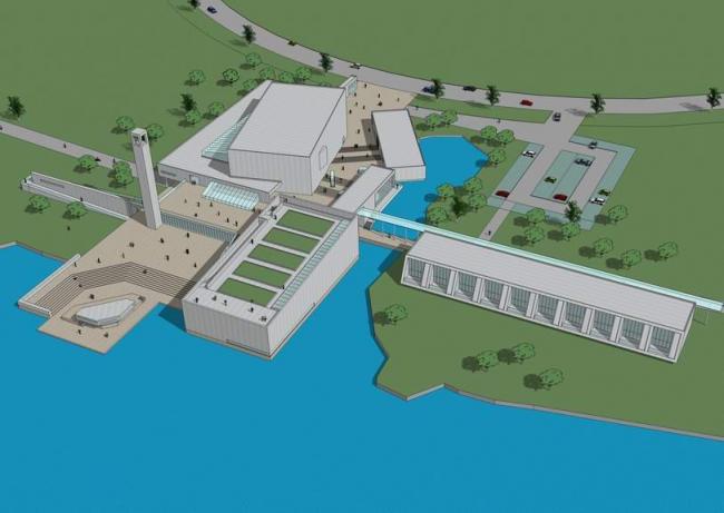 Suzhou Kunshan Bacheng Multi-Story Cultural and Sports Center | Modern SketchUp Cultural Model