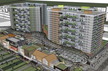 SketchUp Complex Model: Multi-Story High-Rise Mixed-Use Commercial and Modern Residential Building-BIM WORLD