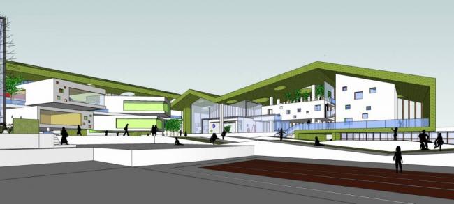 Modern Multi-Story Kindergarten Design | Educational Architecture by SketchUp School