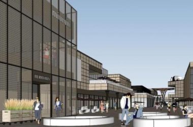 SketchUp Business Model: Modern Multi-Story Commercial Street Design-BIM WORLD
