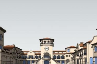 SketchUp Business Model: Designing a Multi-Story Spanish-Style Commercial Street-BIM WORLD