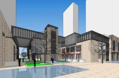 SketchUp Business Model: Multi-Story Neoclassical Commercial Street Design-BIM WORLD