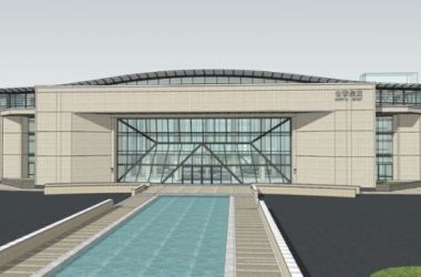 Modern Multi-Story Office Building Model in SketchUp-BIM WORLD