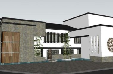 SketchUp Business Model: Multi-Story Mountain Commercial Architecture in Modern Chinese Style-BIM WORLD