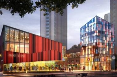 SketchUp Business Model: Botao Multi-Story Commercial Street in Modern Style-BIM WORLD