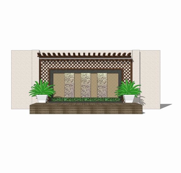 SketchUp Material Model: European Walls, Materials, and Components