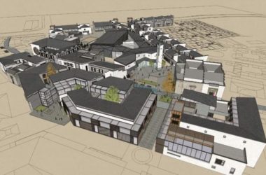 SketchUp Business Model: Multi-Story Commercial Pedestrian Street and Chinese-Style Plaza-BIM WORLD