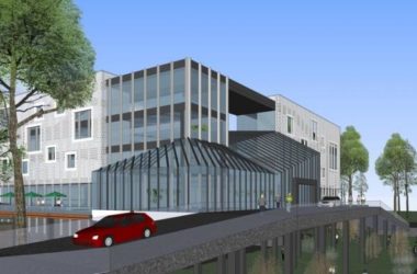 SketchUp Business Model: Modern Multi-Story Commercial Club with Landscape Design-BIM WORLD