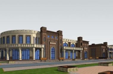 SketchUp Business Model: Exploring Xinjiang's Islamic-Inspired Multi-Story Commercial Street and Folk Traditions-BIM WORLD